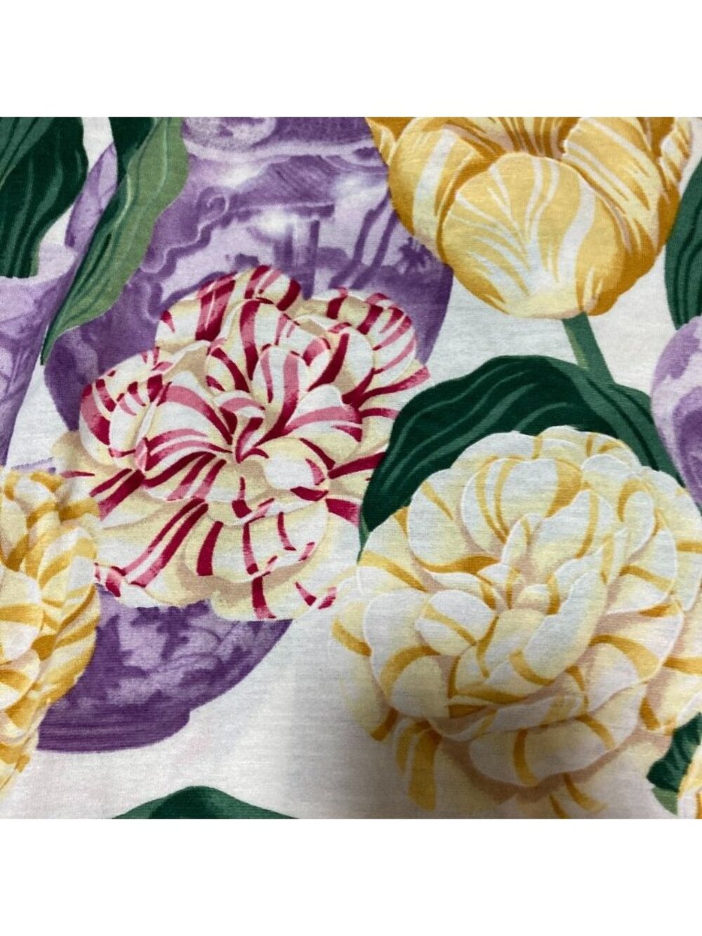 Gucci Era Flower Print Short Sleeve Top Polo Shirt Multicolor S - Picture 4 of 9